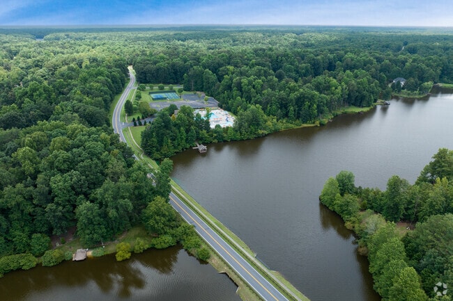 Residents can swim, fish, and canoe in Nash Road Lake.