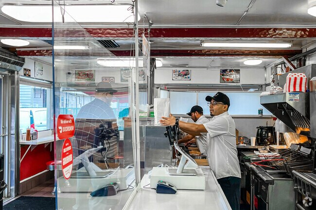 Order up at White Rose Hamburgers in Highland Park, NJ.