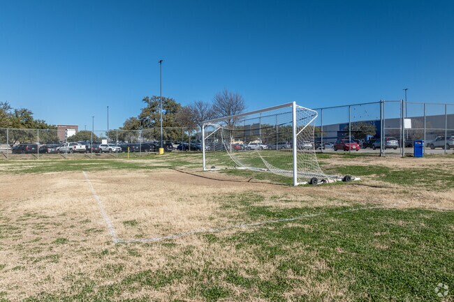 KIPP Austin Brave offers a full size soccer field for students to enjoy.