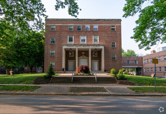 Tower Grove Christian Academy shares a campus with Tower Grove Baptist Church.