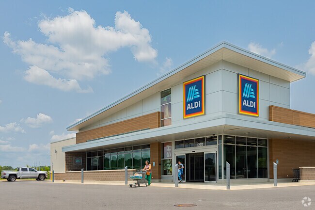 Aldi in Mouton provides convenient grocery shopping for local residents.