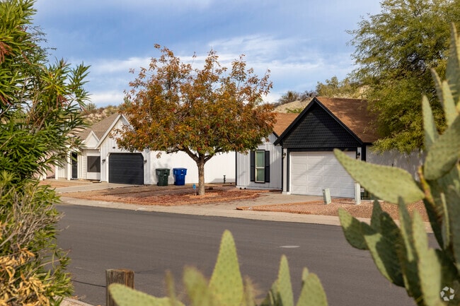 Some homes in Saguaro Canyon are situated along the hillside, giving a more private feel.