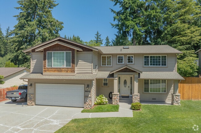 Education Hill bi-level homes span a diverse range of detail and styling.