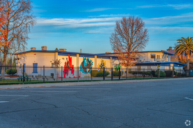 Beautiful murals can be found on the walls of Community Outreach Academy Elementary School.