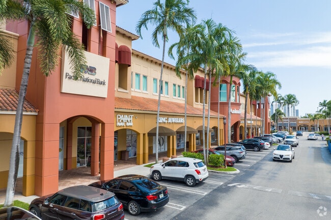 Williams Island's palm-flanked stores are inviting to shoppers.