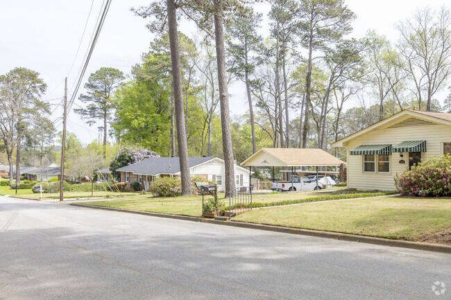 National Hills neighborhood has a variety of home styles.