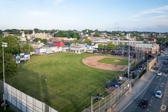 The Gull Stadium in Historic Hill, Newport, brings game day excitement.