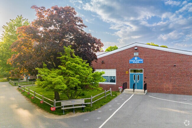 This is the entrance to Ocean Avenue School in Northport.