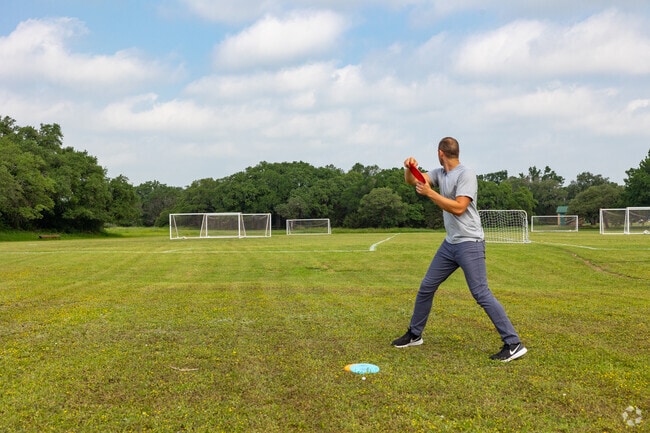 Circle C Metro Park features a popular disc golf course for locals.