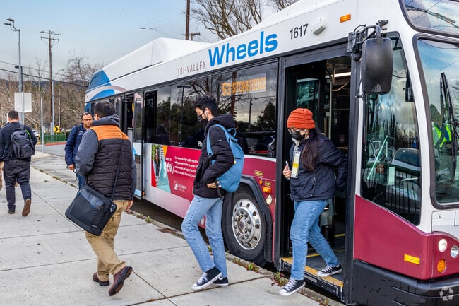 Tri-Valley Wheels bus connect Downtown Pleasanton's residents to nearby cities.