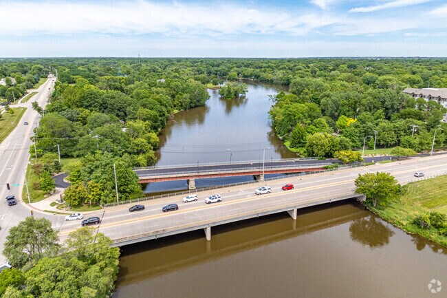 Downtown Oswego just 1.3 miles down Washington Street.