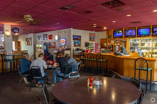 Guests enjoy hearty meals inside 9th Street Bar and Grill in downtown Crete.