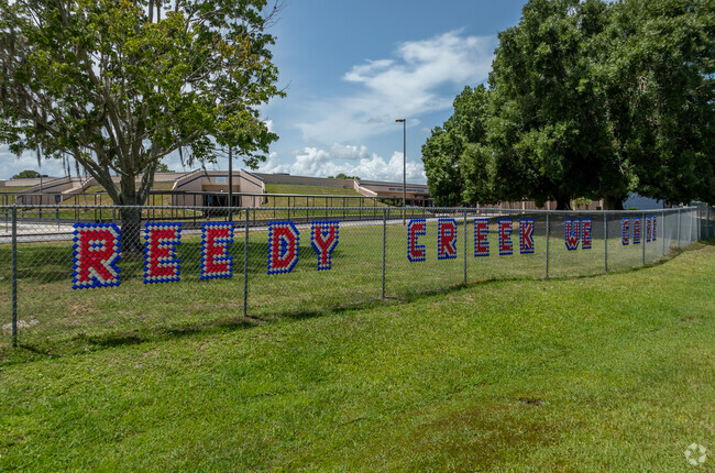 Reedy Creek Elementary School show their school spirit.