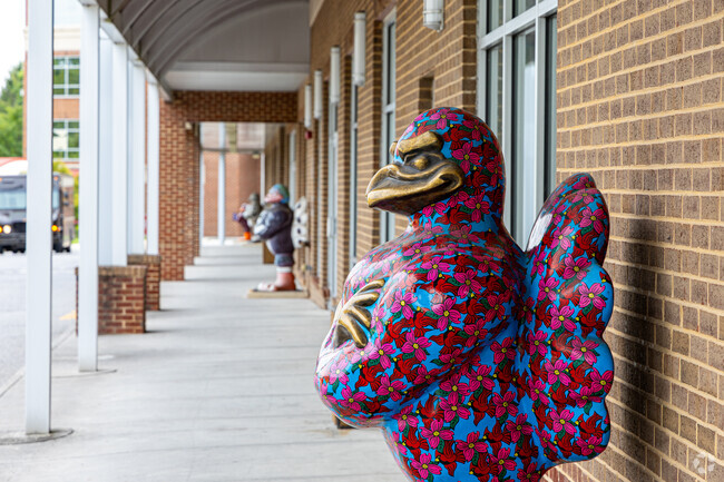 In 2006, the Gobble de Art project placed Hokie Bird statues in Glade-Westover and Blacksburg.