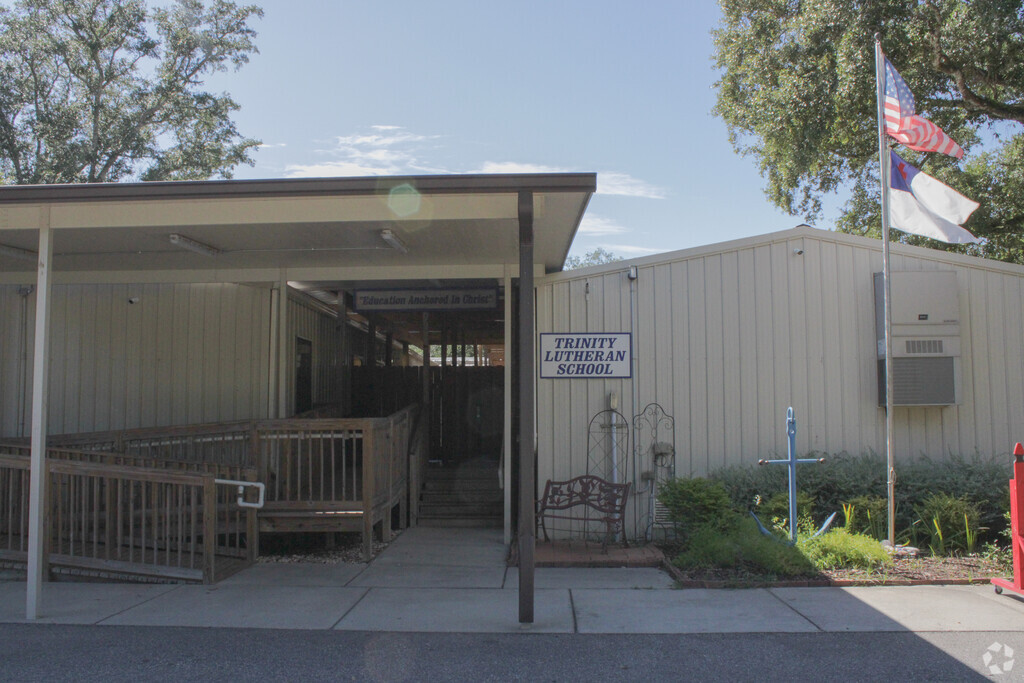 Ramp and stairs at Trinity Lutheran School in Park Forest/LA North, Baton Rouge LA