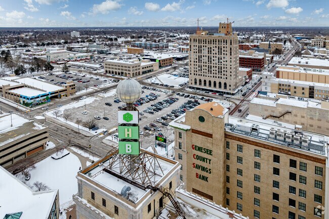 Downtown Flint boasts a slew of events and dining options northeast of Woodcroft Estates.