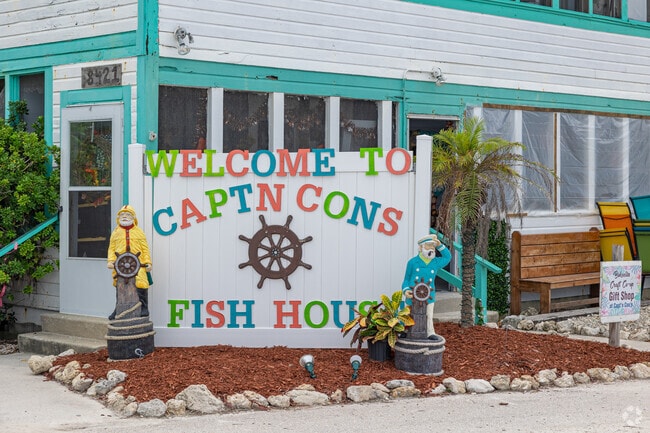 Capt'n Con's in Bokeelia is a popular local restaurant situated in a historic building.