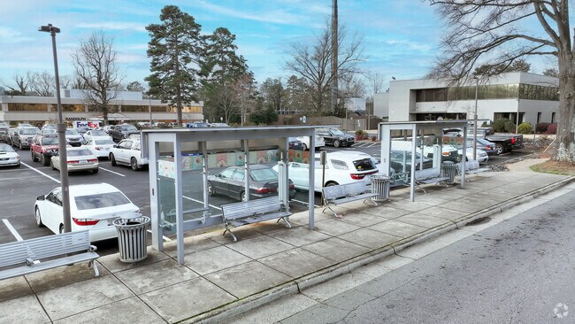 The bus station in Tryon Hills provides residents with convenient transportation.