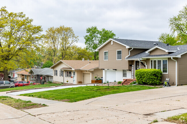 The Old Millard East neighborhood is defined by rows of split-level homes.