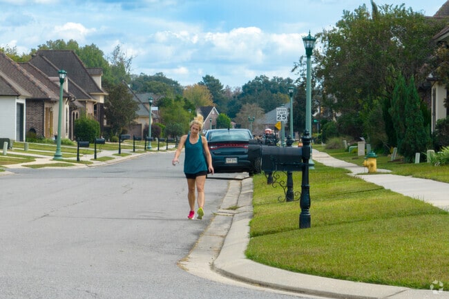 The streets and sidewalks of Acadiana Wood in Lafayette are safe to jog on.