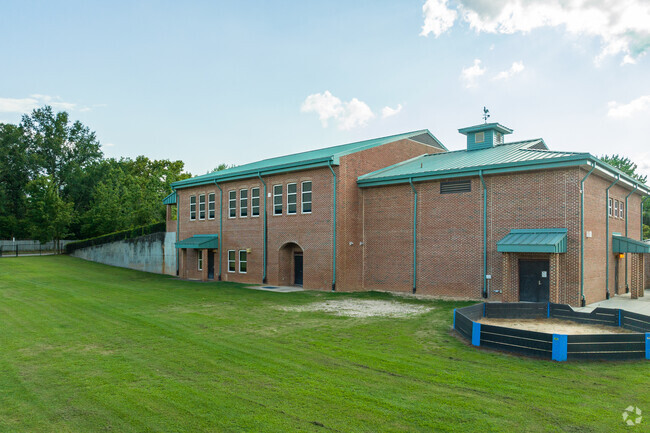 Rosewood Elementary School in Columbia has a beautiful green space for outdoor activities.