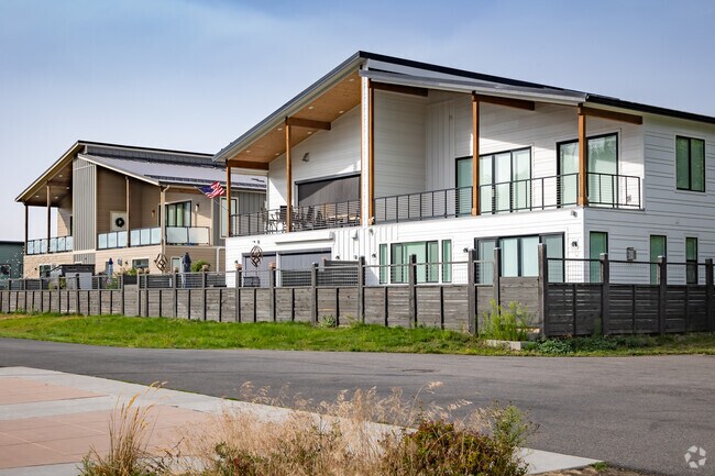 Gorgeous Condos in Spokane River District overlook the Spokane River near Riverstone Park.