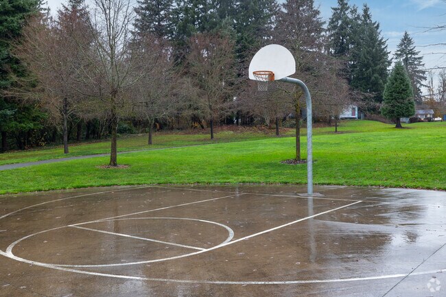 Shoot some hoops at Bosco Farm Neighborhood Park on NE 39th St in Minnehaha.