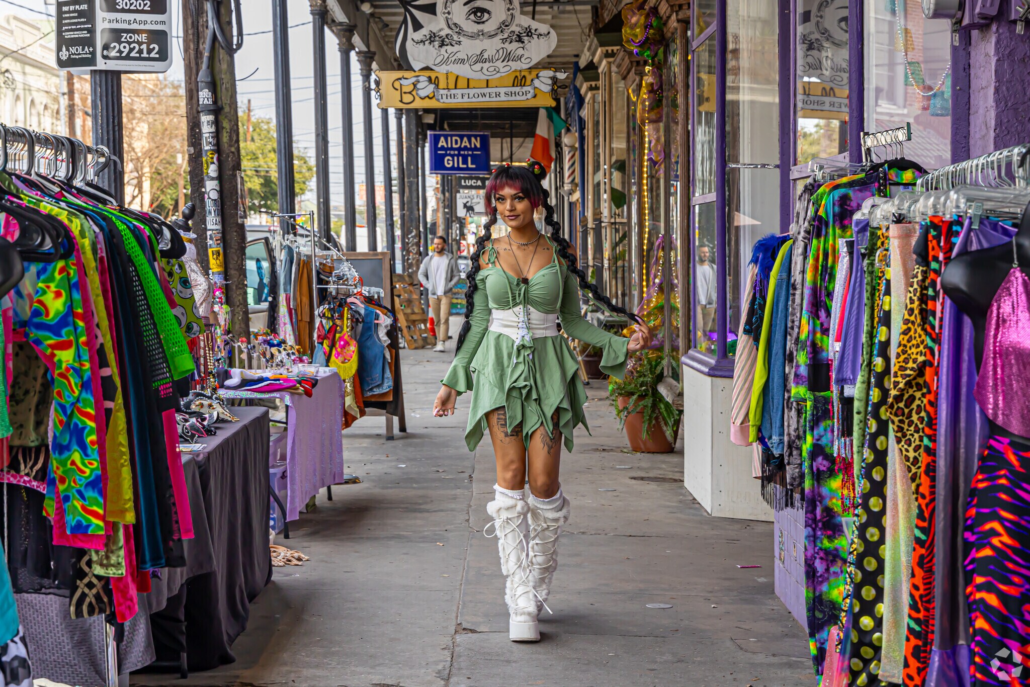 The Lower Garden District is a colorful and inviting neighborhood.
