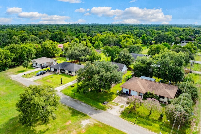 Most single-family homes in Brazoria rest on small blocks branching off of State Highway 36.