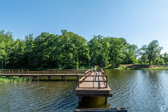 Several lakes near Presley Heights offer peaceful spots for fishing, perfect for a quiet afternoon outdoors.