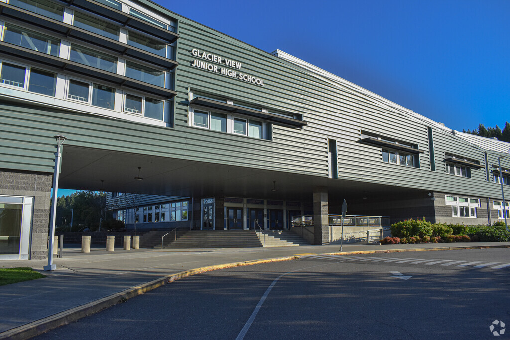 Overview of Glacier View Junior High School in the South Hill neighborhood.