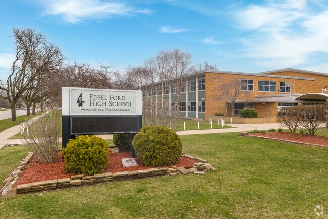 The Edsel Ford High School, Home of the Thunderbirds.
