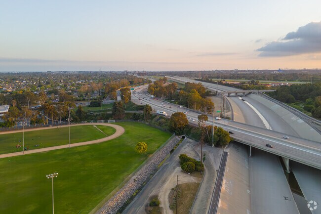 Sweeping views of the 605 Freeway and the beautiful Seal Beach sunset.