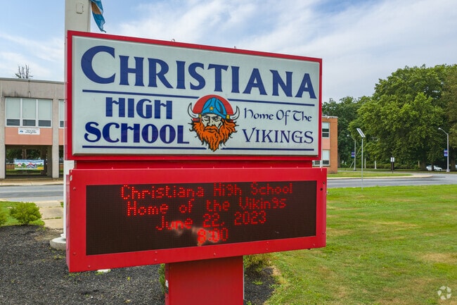 Christiana High School in Newark is the home of the Vikings.