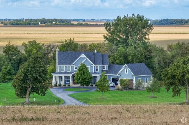 All homes are situated on large lots and some of them are newly built with large garages.