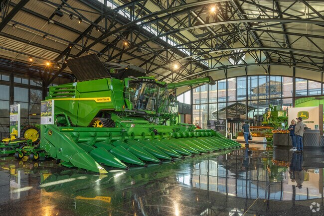 Visit the John Deere Pavilion near Stephens Park to see the behemoth machines up close.