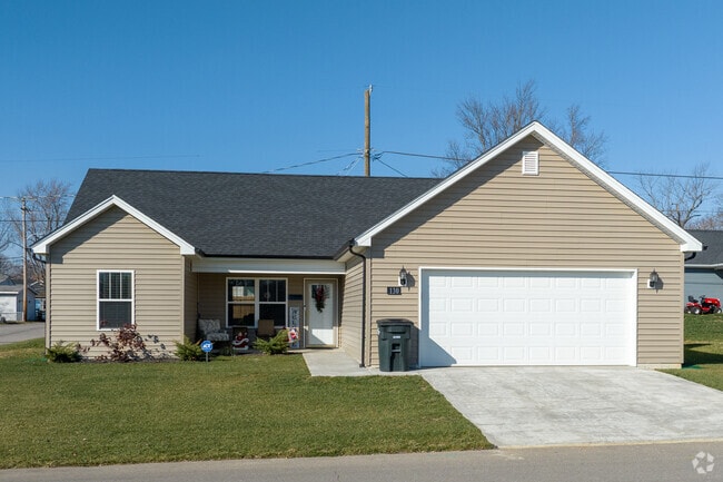 This is a new bungalow style home in Charlestown Indiana.