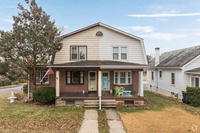 This West Wyomissing duplex is built in the style of a Swedish Colonial home.