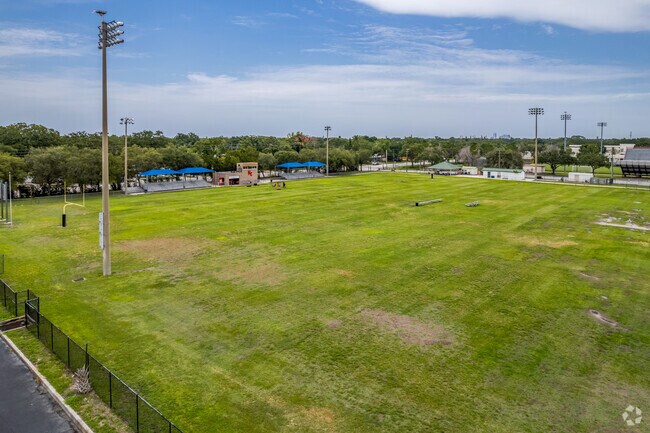 Students enjoy sports on there fields at Meadowlawn middle school.