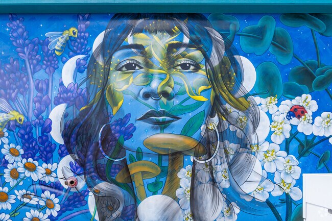 You'll find many amazing murals painted on buildings along The BLVD in Central Lancaster.