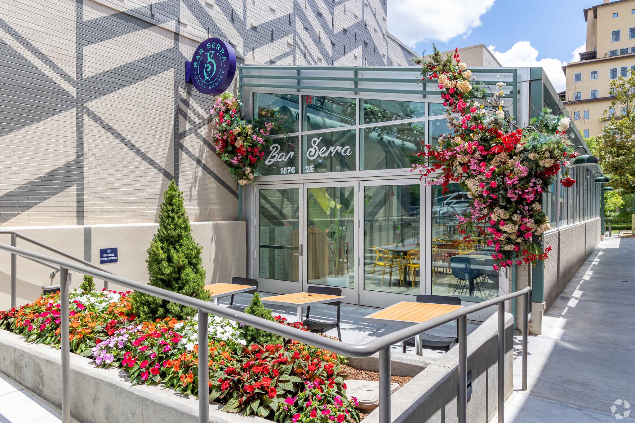 Bar Serra in the Garden District is a popular restaurant that is a greenhouse.