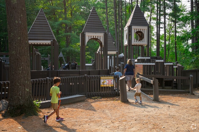 Kids can run around on the playground at Field of Dreams.