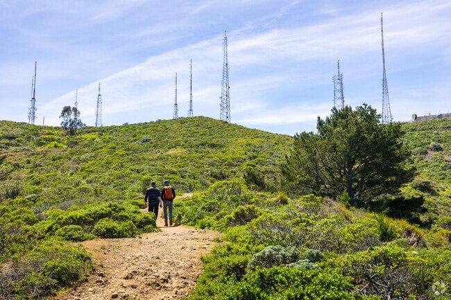 San Bruno Mountain Park has miles of hiking trails.