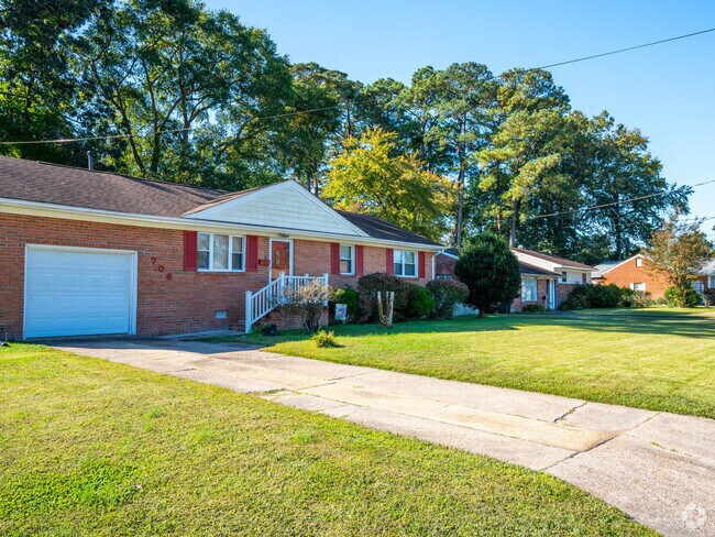 Ranch-style homes are popular in Sedgefield, Newport News.