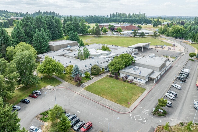 An Aerial View of Stafford Primary School.