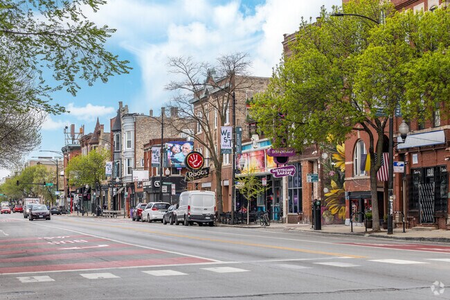 Division Street is a popular destination for Chicago residents in West Town.