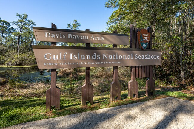 The Gulf Islands National Seashore Davis Bayou Area has many recreational options.