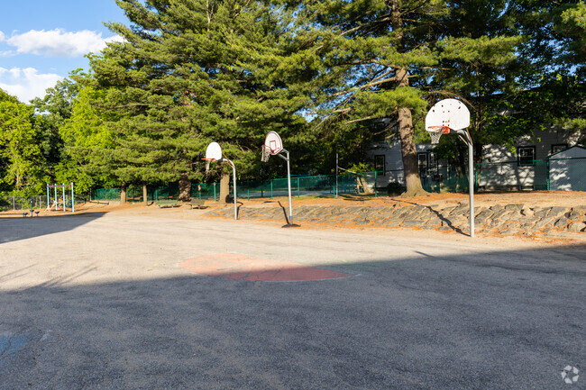 Dr. Norman W. Crisp Elementary School students can shoot some hoops during recess or gym class.