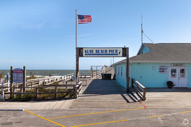 the original Kure Beach Pier was constructed by Lawrence C. Kure in the 1920s.