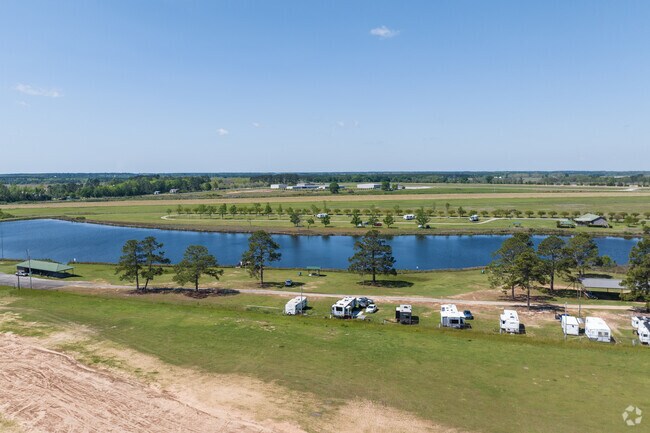 You can park your RV around County Lake at Paulk Park in Fitzgerald.